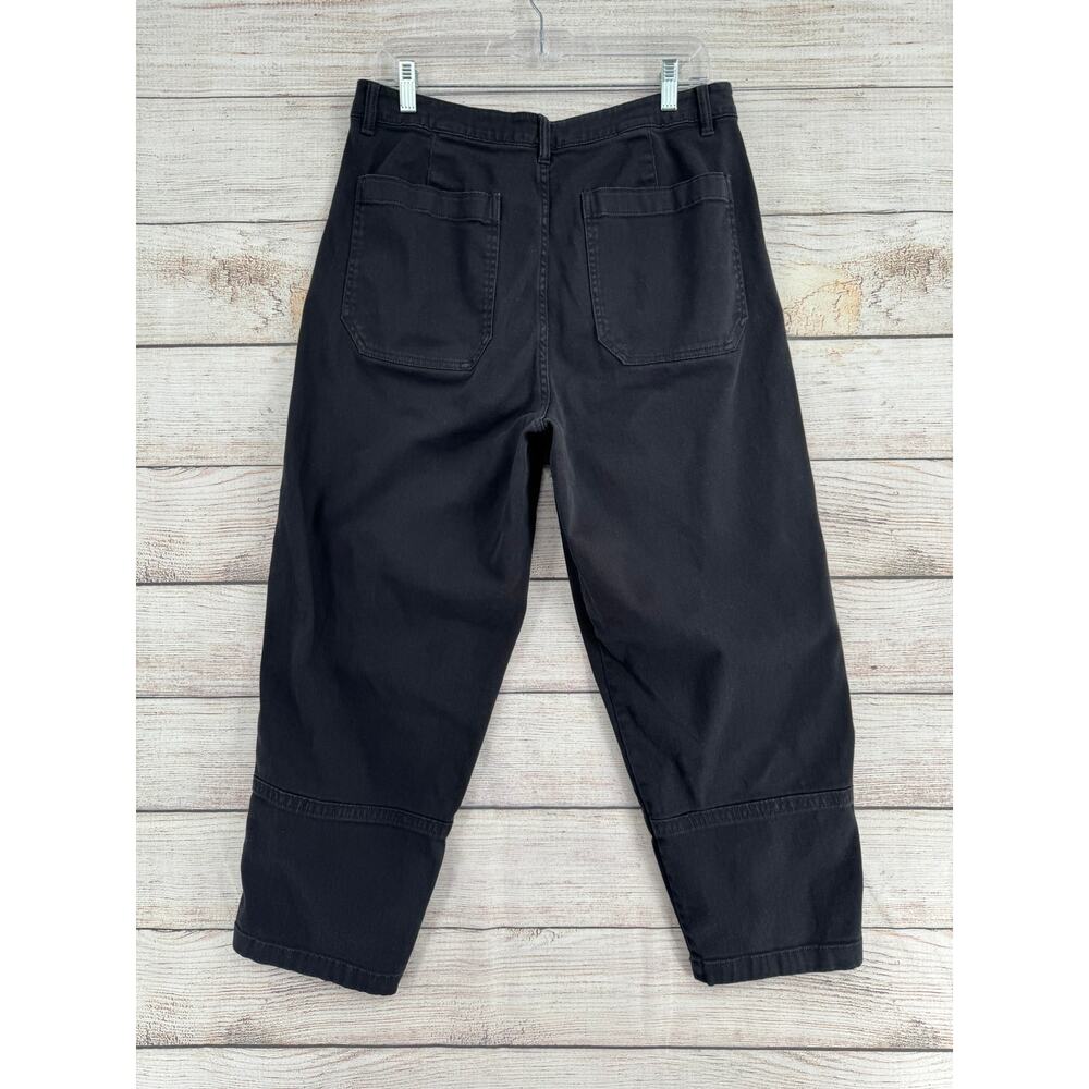 Quince Denim Barrel Jeans Womens 12 Black Stretch 4 Pocket - Picture 2 of 8